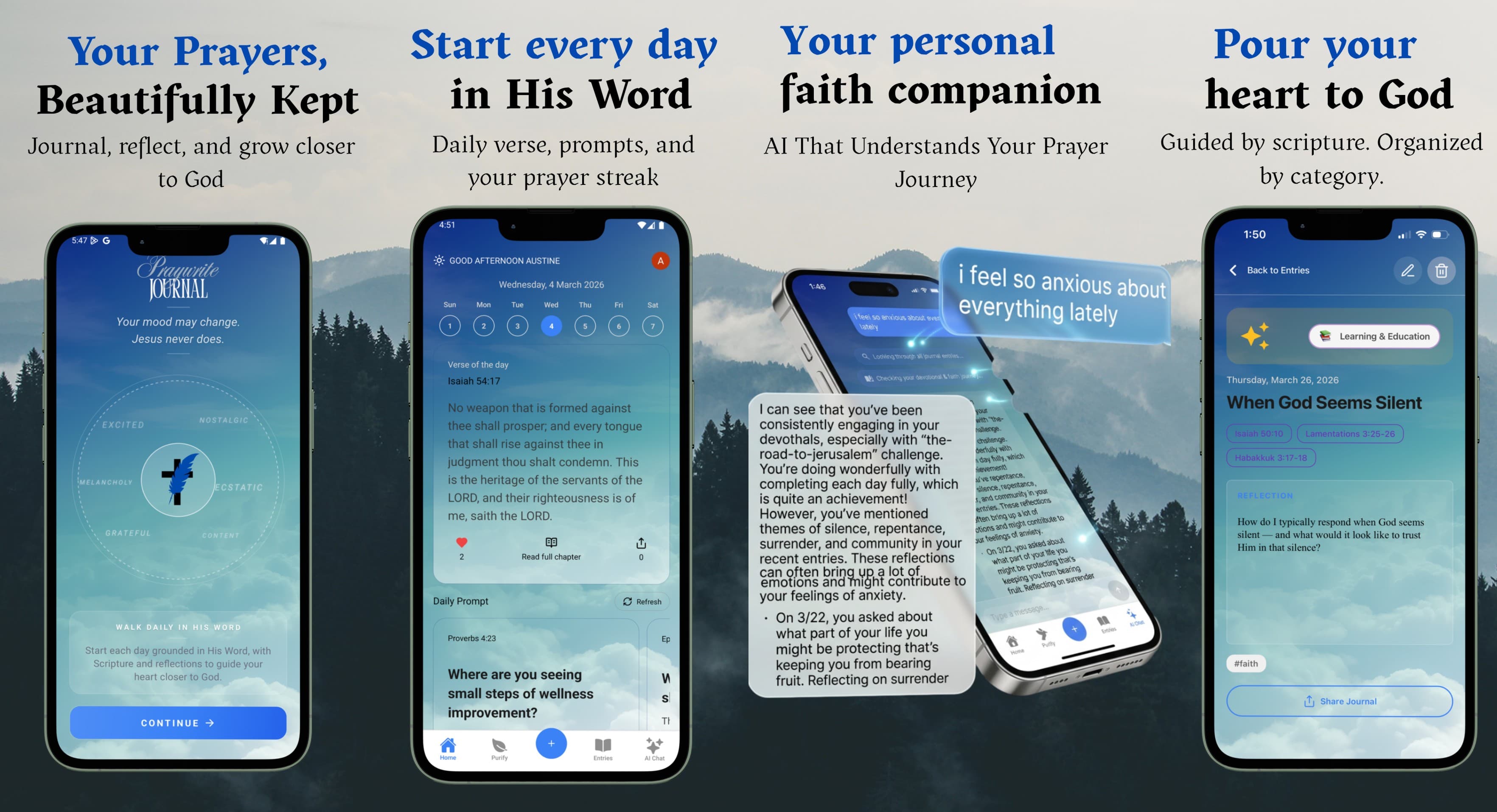 PrayWrite: Christian AI Journal & Prayer